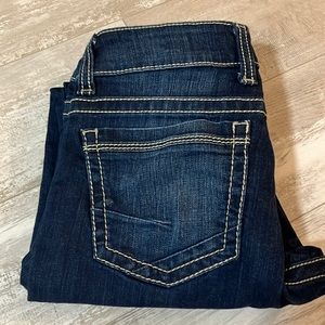 BKE Dakota Dark Wash Straight Leg Jeans Size 28 short